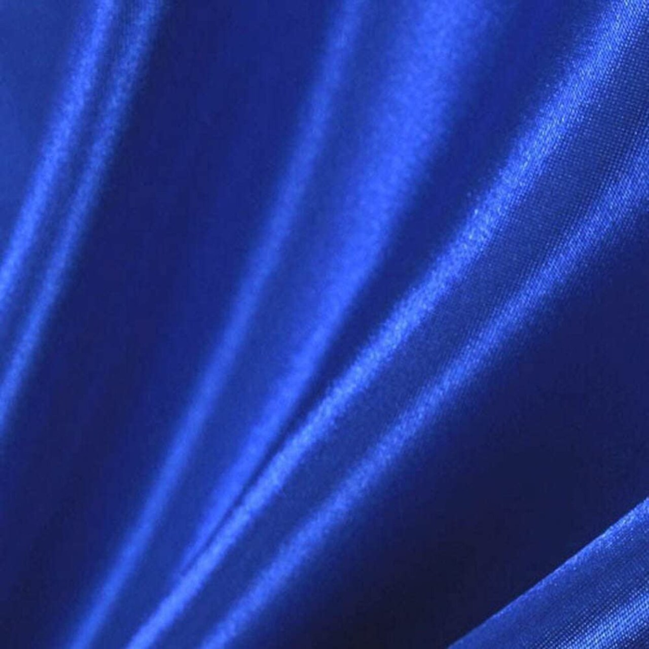 1 Yard Royal Blue Stretch Charmeuse Satin Fabric 60" Wide for Weddings, Gowns, Costumes & Decor